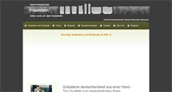 Desktop Screenshot of grabsteine-friedstein.de