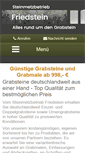 Mobile Screenshot of grabsteine-friedstein.de